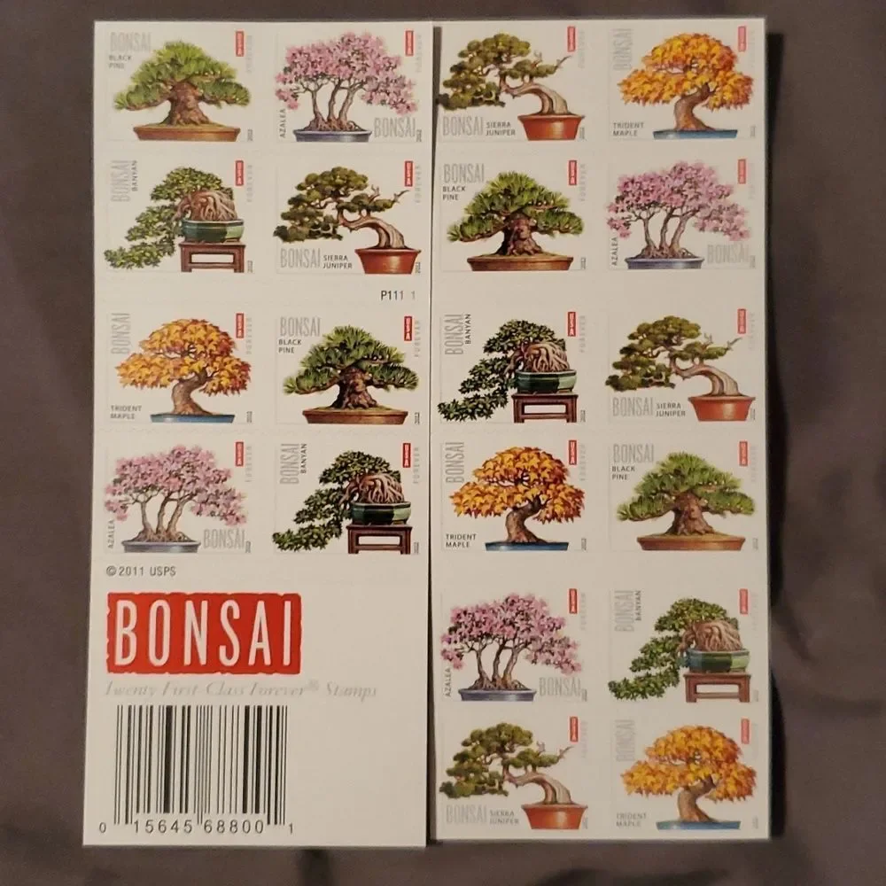 100 Bonsai Trees‎ 2012 Forever Postage Stamps US Postal USPS Wedding Invitations